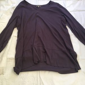 Jersey knit cotton long sleeve t shirt